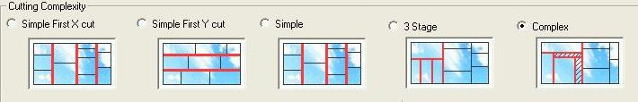 Nesting and Optimization Software  - PLUS 2D : Setting of Cut Complexity