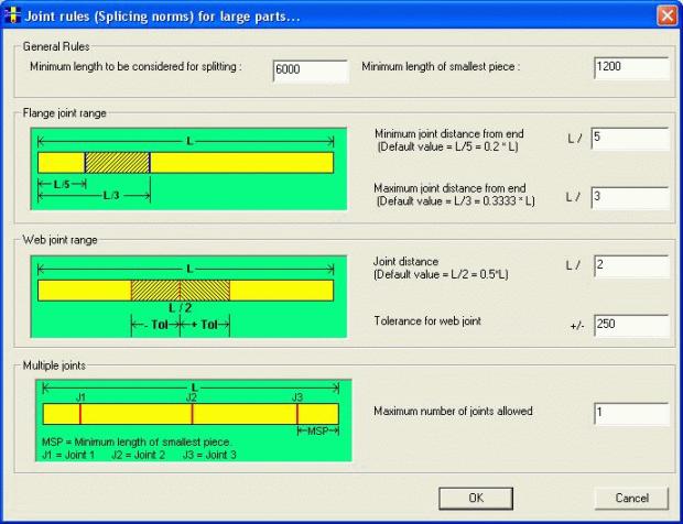 Bar Nesting Software - PLUS 1D : Large Parts with Joints (Add On Module)